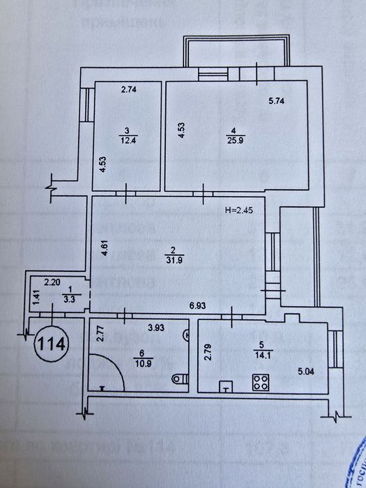 Квартира на вул. Братства тарасівців, 12/37 в Києві, ID 411098, фото №17