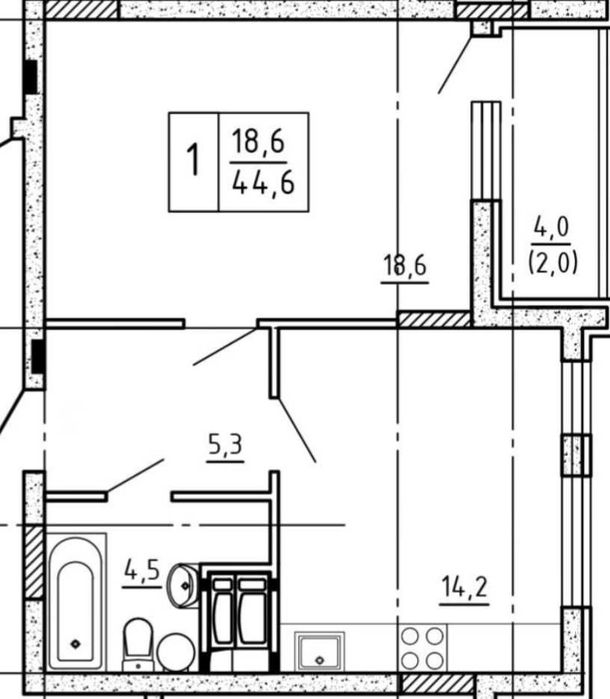 Квартира на вул. Крюківщина в Києві, ID 411208, фото №2