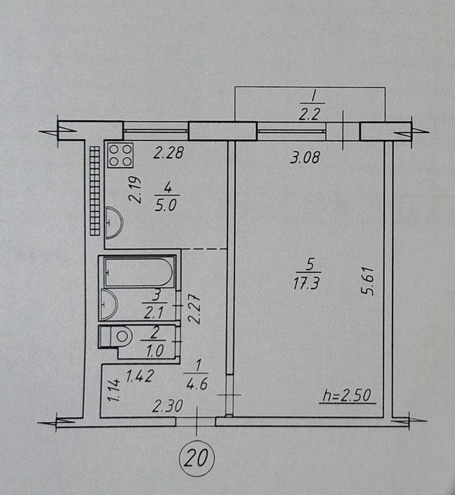Квартира на вул. Харківська, 14 в Сумах, ID 412244, фото №16