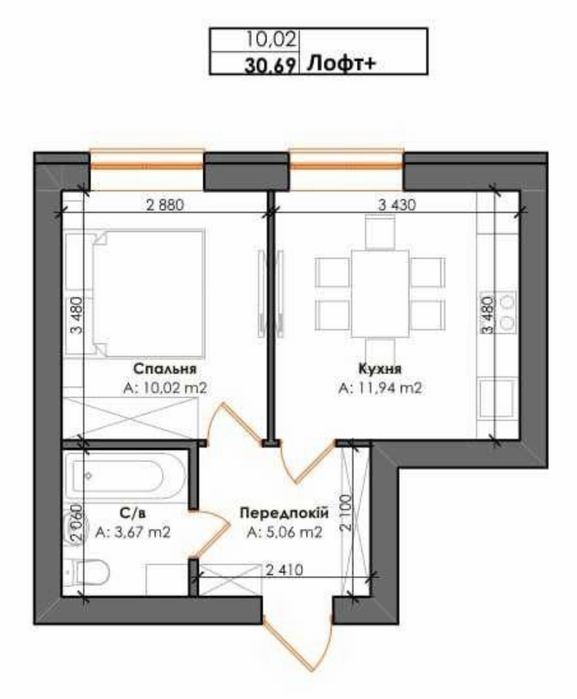 Квартира на вул. Інститутська, 1, ID 412272, фото №1