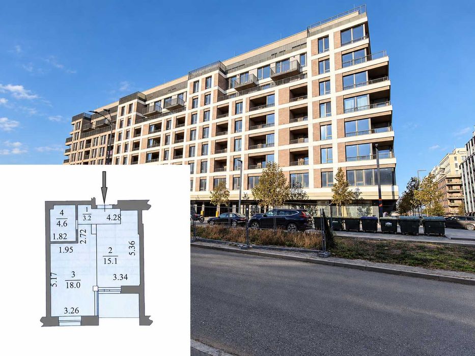 Квартира на вул. Набережно-Рибальська дорога, 5 в Києві, ID 413102, фото №24
