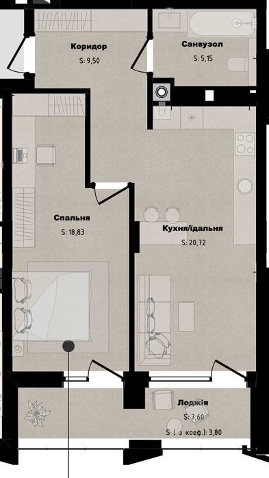 Квартира на вул. Бузкова в Львові, ID 413484, фото №7