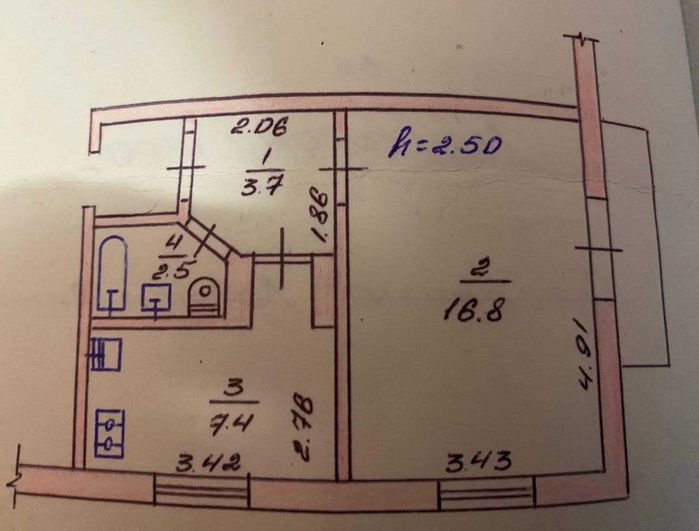 Квартира на Львівське шосе в Хмельницькому, ID 413784, фото №9
