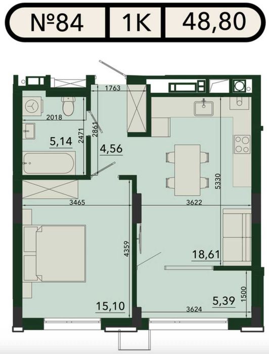 Квартира на вул. Панаса Мирного, 24а в Львові, ID 413881, фото №2
