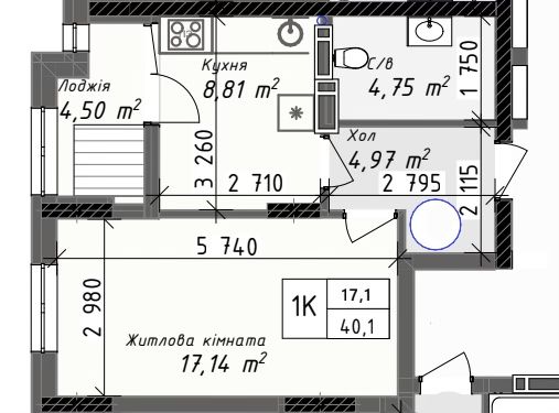 Квартира на вул. Михайла Грушевського, 49, ID 414459, фото №1
