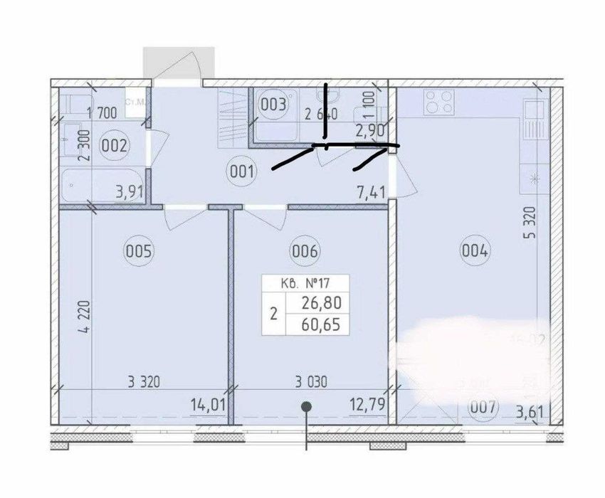 Квартира на вул. Михайла Максимовича, 26Д в Києві, ID 414540, фото №16