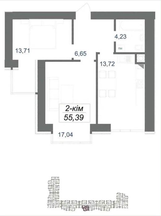 Квартира на ЖК Каскад-Ярко, ID 414572, фото №1