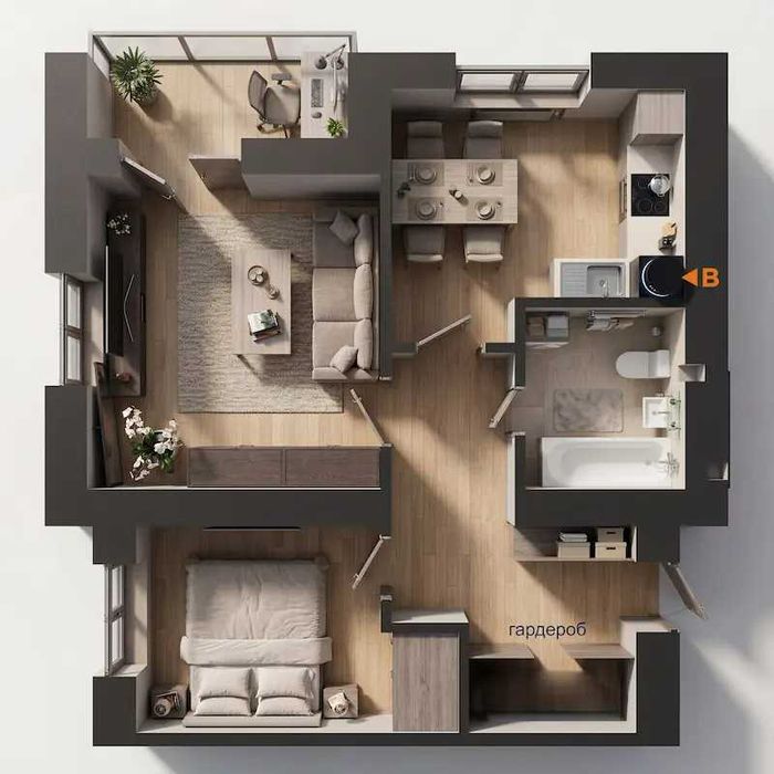 Квартира на ЖК Афини, ID 414819, фото №1