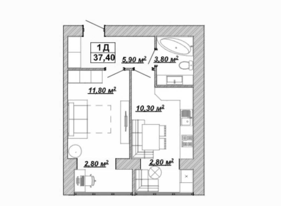 Квартира на ЖК Княгинин, ID 415017, фото №1