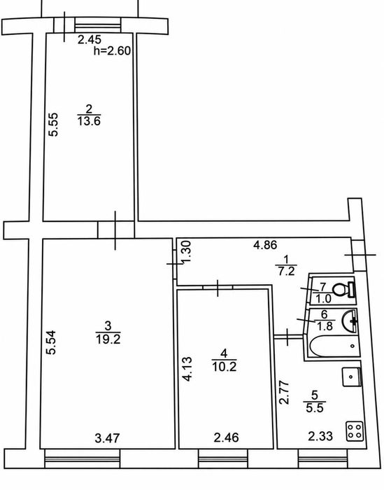 Квартира на вул. Склозаводська в Києві, ID 416362, фото №15