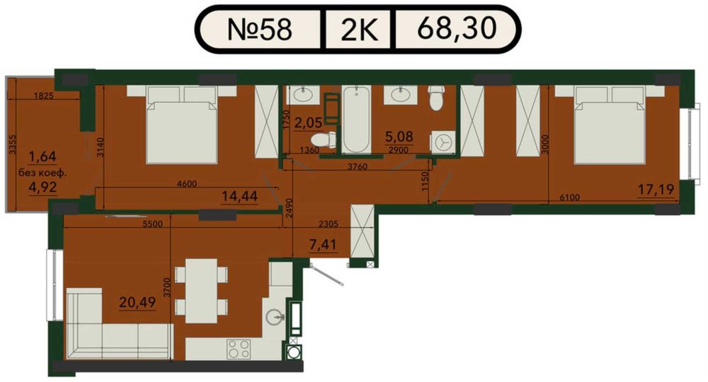 Квартира на вул. Тролейбусна в Львові, ID 421875, фото №2