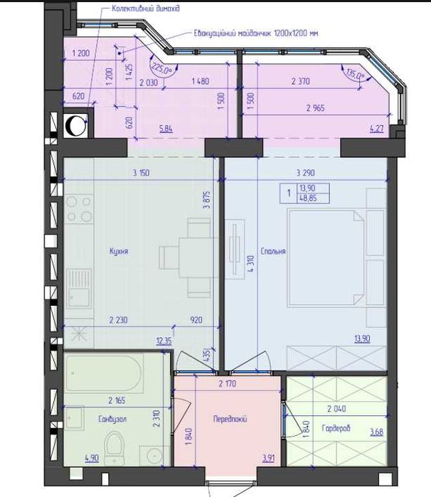 Квартира на ЖК Атлант, ID 425564, фото №1