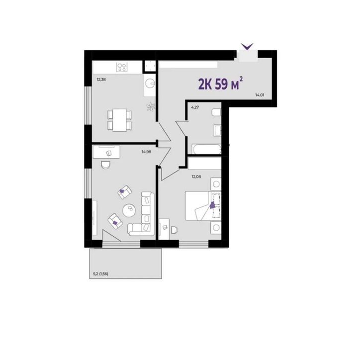 Квартира на ЖК Wawel в Івано-Франківську, ID 426944, фото №3