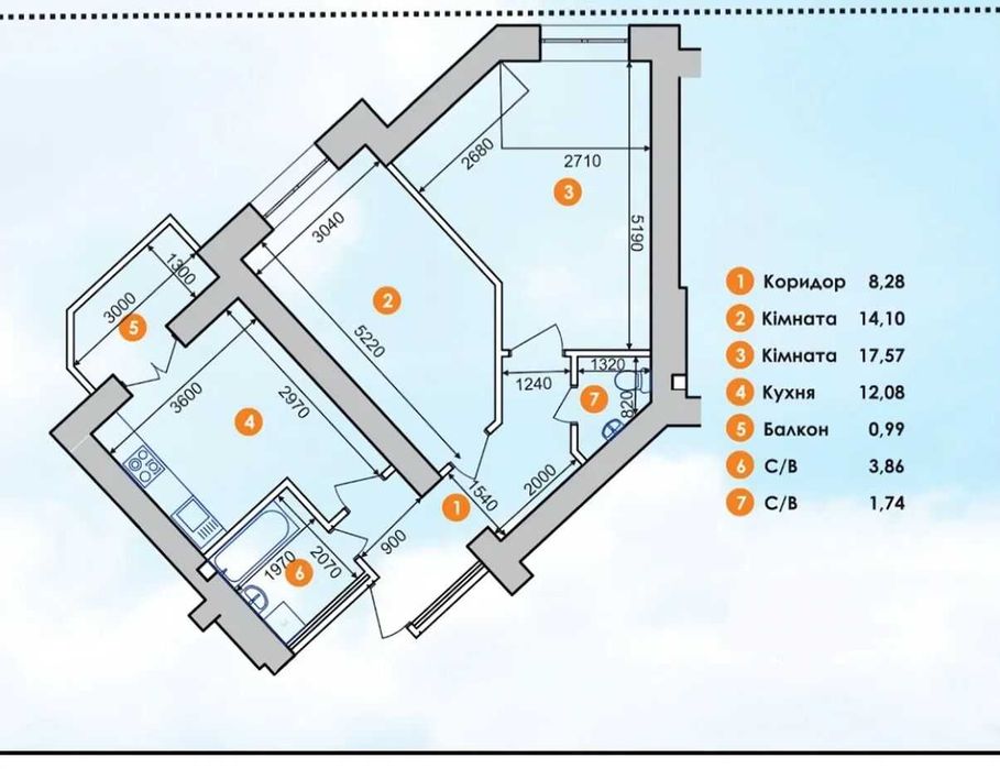 Квартира на вул. Горбачевського в Івано-Франківську, ID 429792, фото №8
