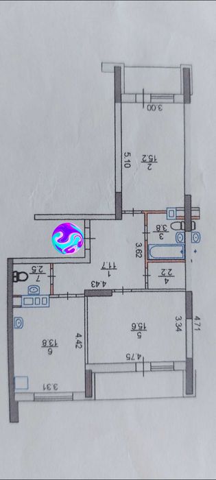 Квартира на вул. Смілянська, 15 в Києві, ID 444103, фото №8
