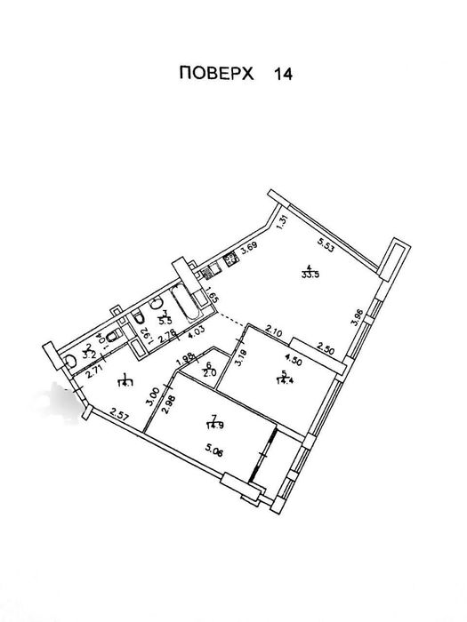 Квартира на просп. Берестейський, 11б в Києві, ID 467538, фото №6