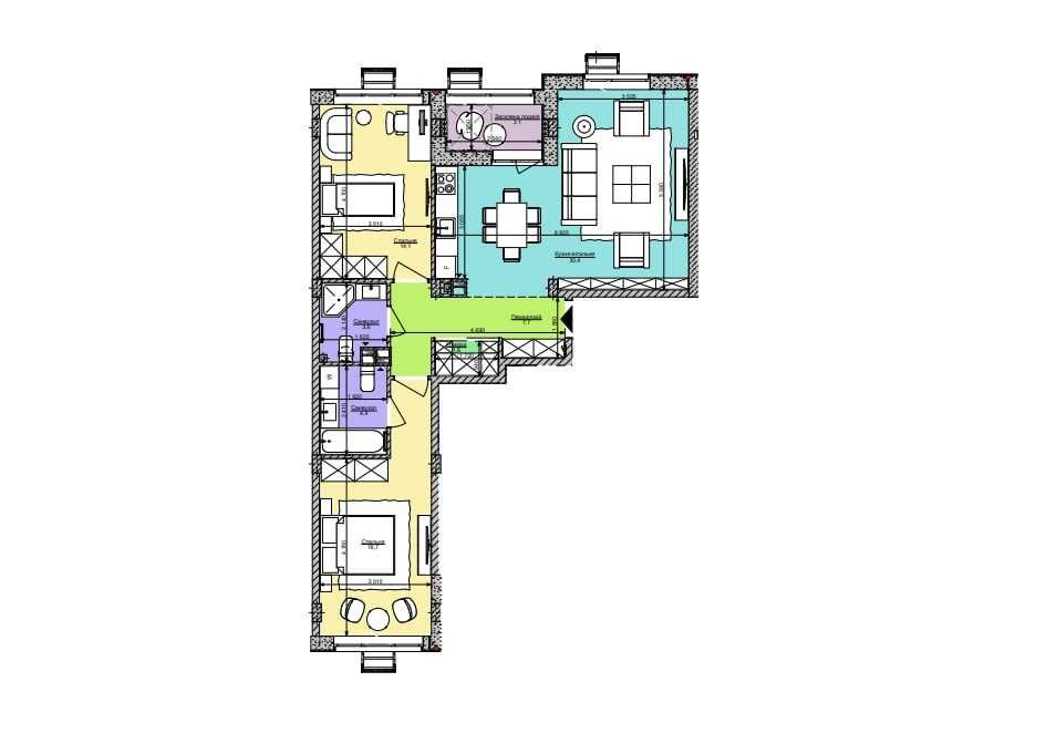 Квартира на ЖК Respublika в Києві, ID 476565, фото №2