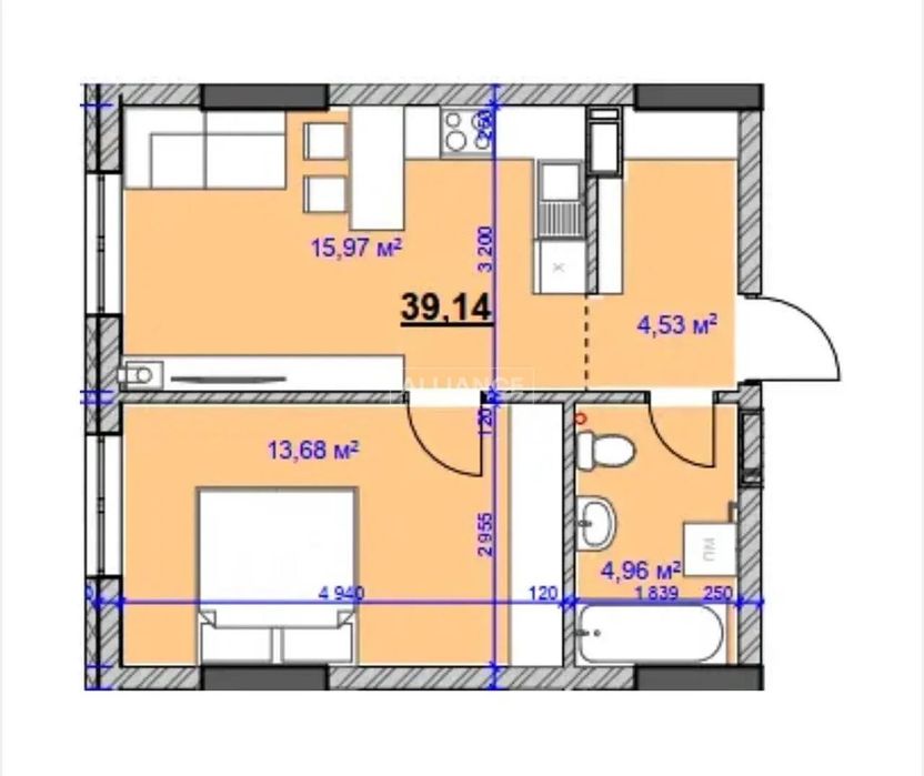 Квартира на ЖК Grand Hall в Івано-Франківську, ID 487137, фото №7