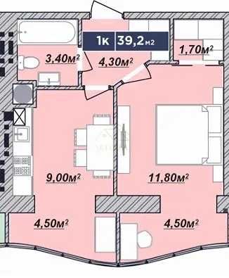 Квартира на ЖК «Надрічний» в Івано-Франківську, ID 493437, фото №10