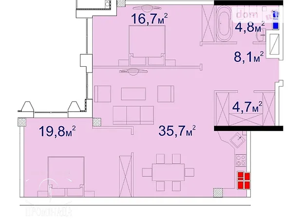 Квартира на вул. Велика Арнаутська, 157 в Одесі, ID 167473, фото №12