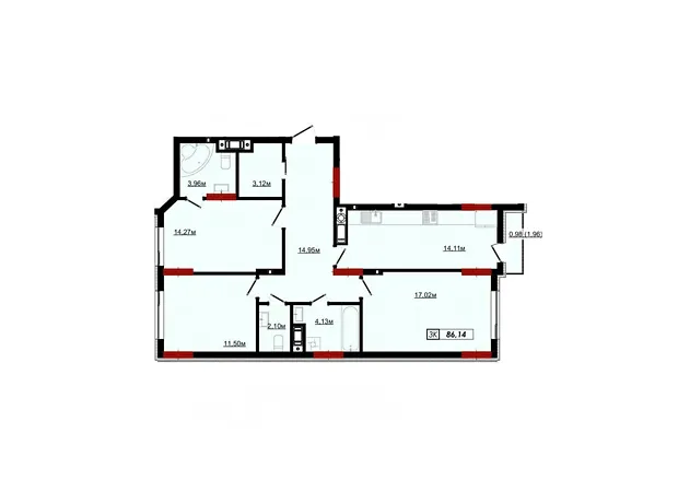 Квартира на вул. Кобилянської, 20 в Івано-Франківську, ID 200555, фото №2