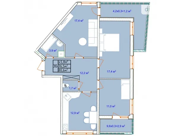 Квартира на вул. Перекопської дивізії дорога, 118А в Одеса, ID 197792, фото №2