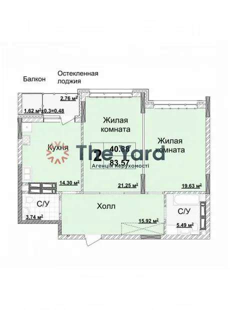 Квартира на вул. Андрія Верхогляда, 15Б в Києві, ID 184818, фото №3