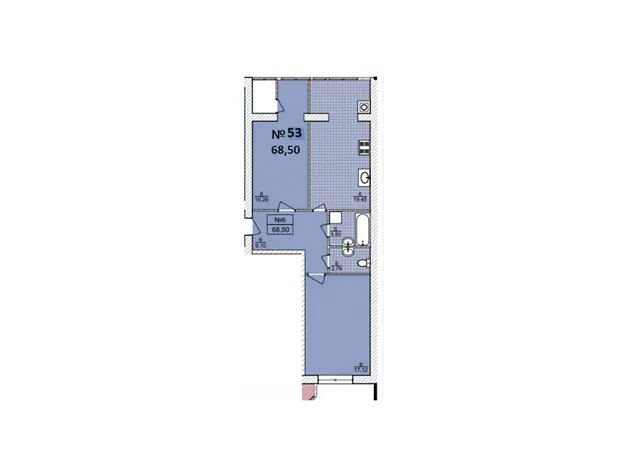 Квартира на шосе Старокостянтинівське 5/5А в Хмельницькому, ID 229051, фото №2