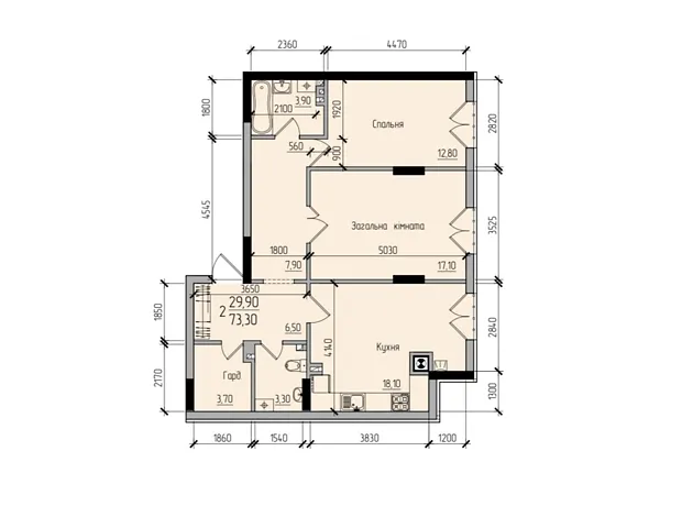 Квартира на вул. Руська, 229Б в Чернівцях, ID 349438, фото №2