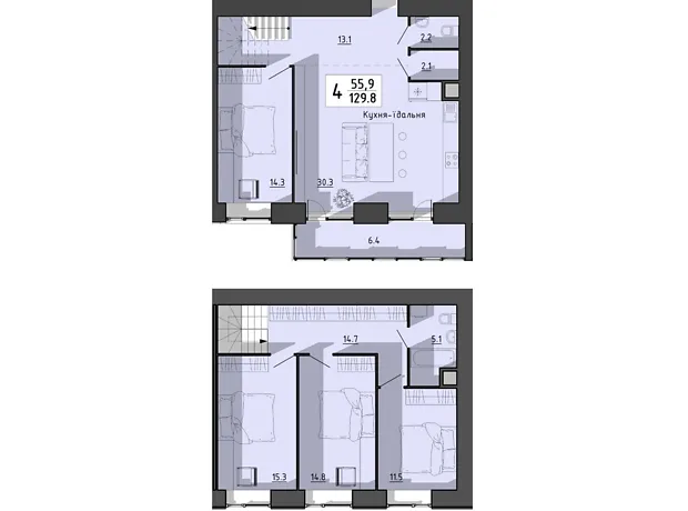 Квартира на вул. Генерала Мирона Тарнавського в Тернополі, ID 235806, фото №2