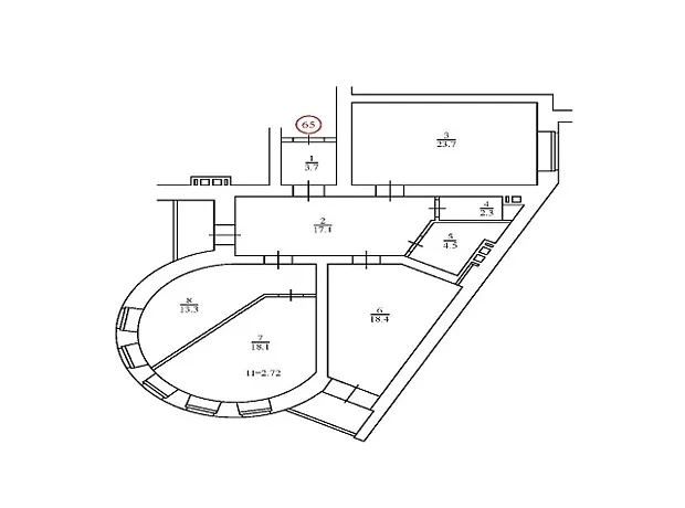 Квартира на вул. Боголюбова, 23 в Києві, ID 261099, фото №2