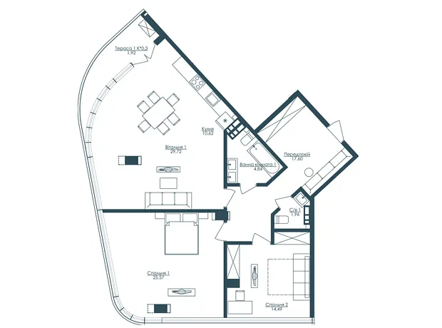 Квартира на бул. Французький 63/3 в Одесі, ID 261832, фото №41