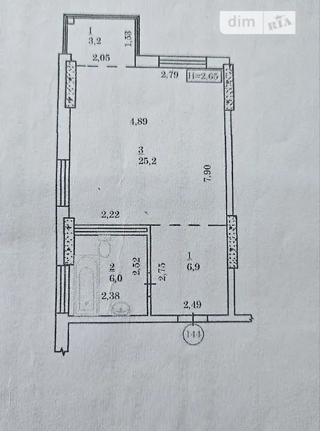 Квартира на вул. Академіка Булаховського, 2 в Києві, ID 182207, фото №26