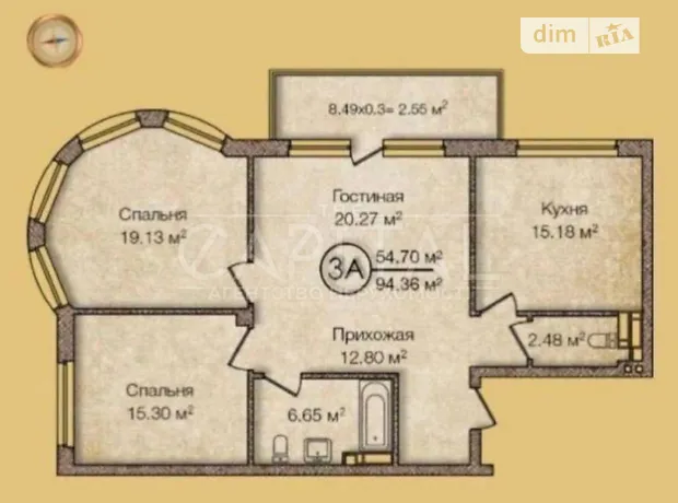 Квартира на вул. Михайла Бойчука, 17 в Києві, ID 172842, фото №9