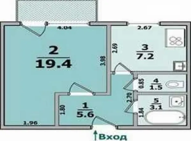 Квартира на вул. Звенигородська, 22 в Запоріжжі, ID 196792, фото №7