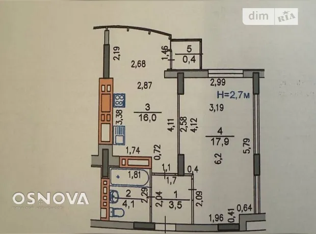 Квартира на вул. Свободи 20/3 в Хмельницькому, ID 281995, фото №3
