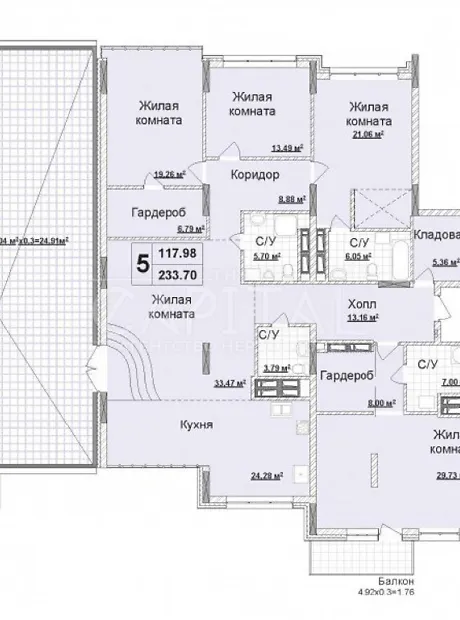 Квартира на вул. Андрія Верхогляда, 15 в Києві, ID 186469, фото №7