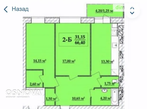 Квартира на вул. Шевченка в Хмельницькому, ID 413395, фото №15