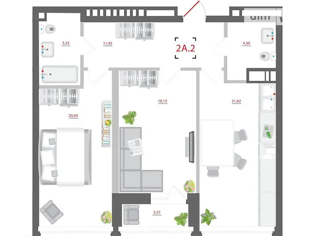 Квартира на вул. Мокра, 8 в Києві, ID 203365, фото №7