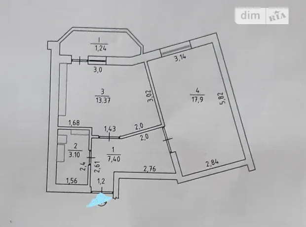 Квартира на вул. Чорновола В’ячеслава, 15А в Чернігів, ID 220103, фото №3