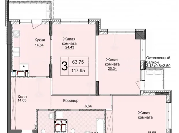Квартира на вул. Андрія Верхогляда, 17 в Києві, ID 169061, фото №2