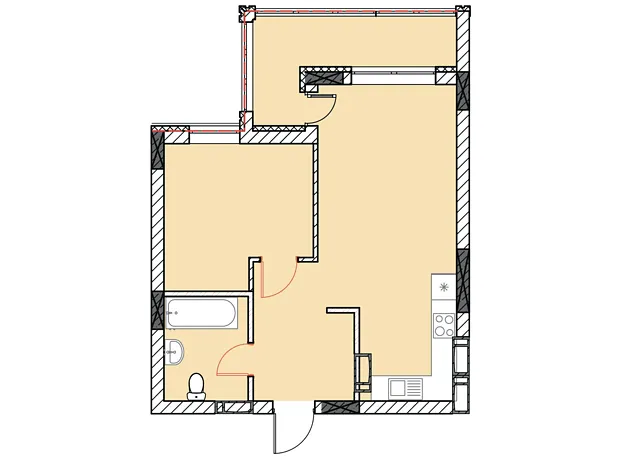 Квартира на шосе Гостомельське, 49 в Києві, ID 231693, фото №1