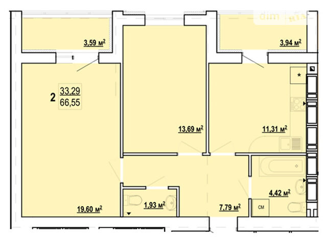 Квартира на вул. Борткевича, 7 в Харків, ID 166363, фото №1