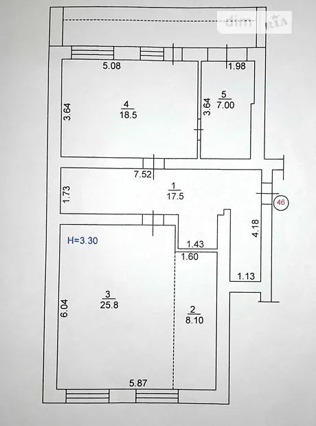 Квартира на вул. Університетська 2Ф/4 в Києві, ID 239225, фото №7