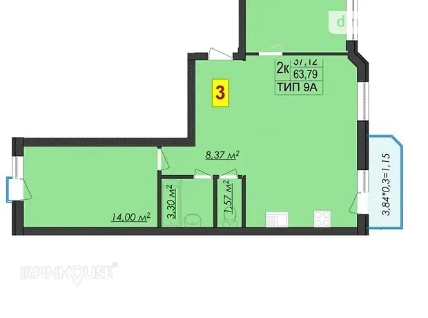 Квартира на вул. Західна, 12 в Києві, ID 224362, фото №24