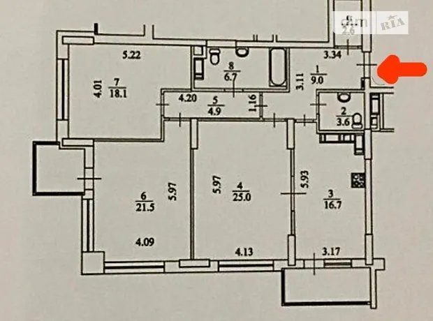 Квартира на вул. Андрія Верхогляда, 11 в Києві, ID 206156, фото №23