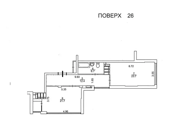 Квартира на вул. Михайла Бойчука, 41Б в Києві, ID 175651, фото №2