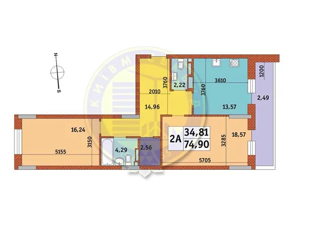 Квартира на вул. Глибочицька, 43 в Києві, ID 173192, фото №2