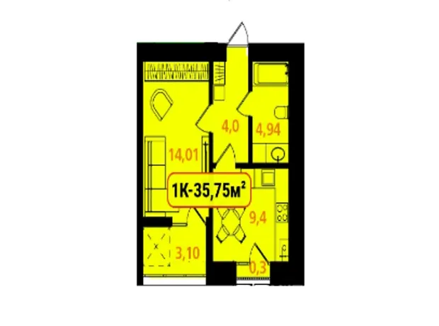 Квартира на вул. Отця Блавацького, 8 в Івано-Франківську, ID 186800, фото №2
