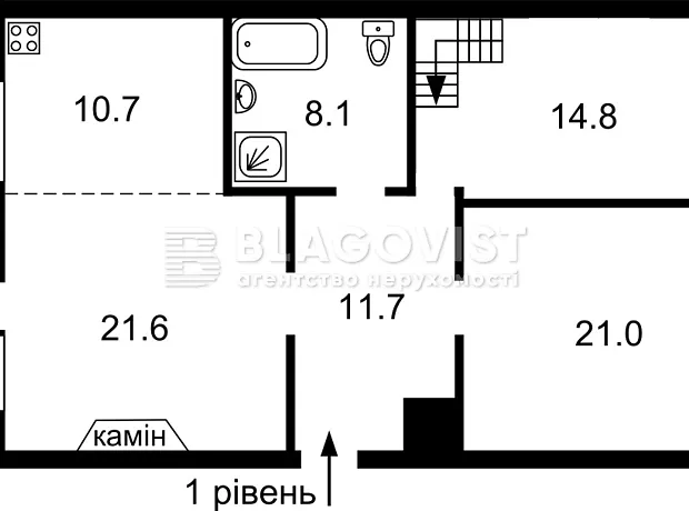 Квартира на вул. Антоновича 19/21 в Києві, ID 172435, фото №19